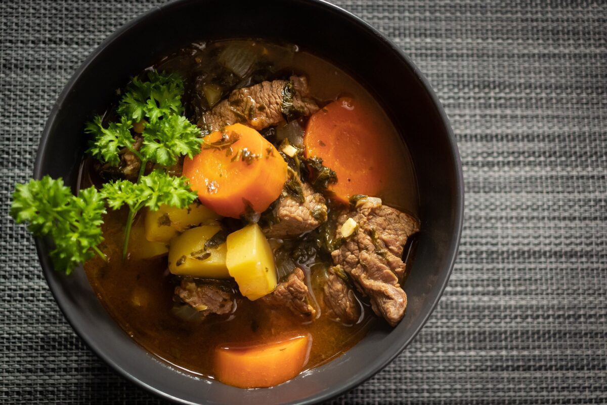 It’s autumn in Texas, so it's time for comfort food. Every family has their favorite roasted, braised, or stewed meal. Here on the ranch, ours is this hearty and healthy beef stew recipe.