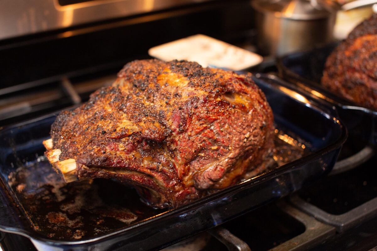 No other holiday dish has the wow factor of a perfect oven roasted prime rib. Here in Texas, we season it up right and then cook it slow and low. The result is a crispy pepper crust and a melt-in-your-mouth tenderness that’s irresistible!